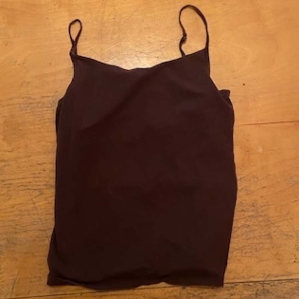 Brown Oscar de la Renta camisole Large. Women's L tank w/ built in bra designer